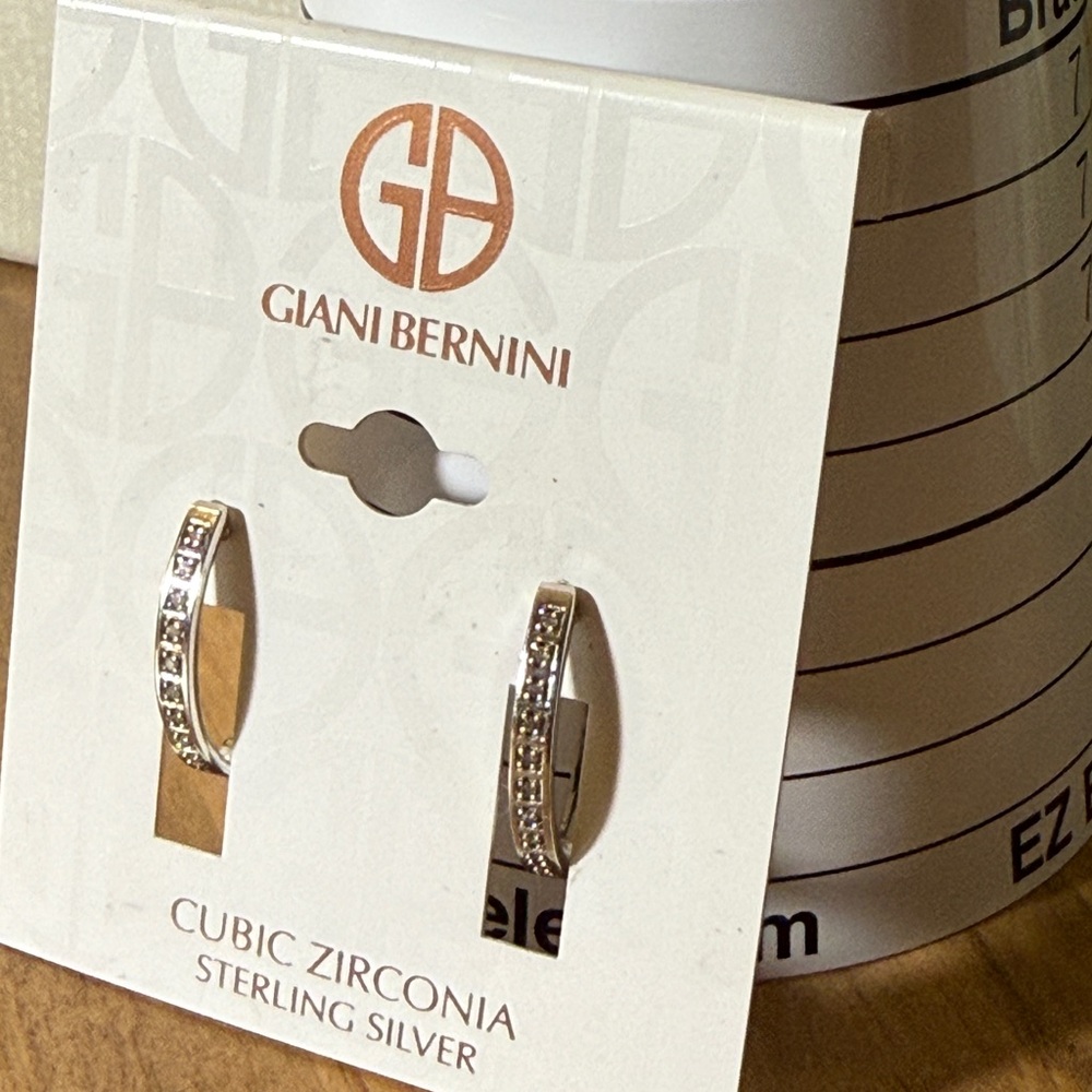 Giani Bernini Sterling Silver Cubic Zirconia Earrings $85 retail